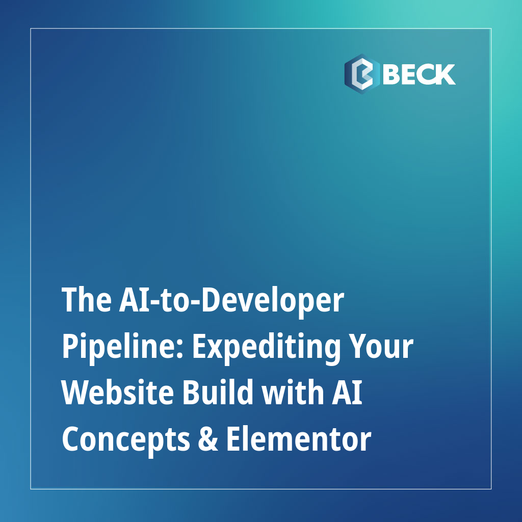 The AI-to-Developer Pipeline: Expediting Your Website Build with AI Concepts & Elementor